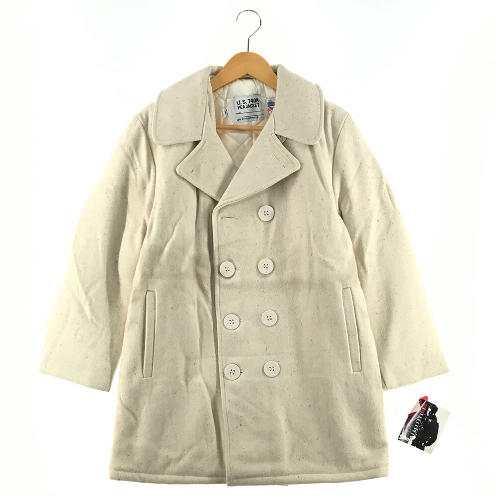 楽天市場】ショット Pコート サイズ表記 8 ホワイト Schott 未使用