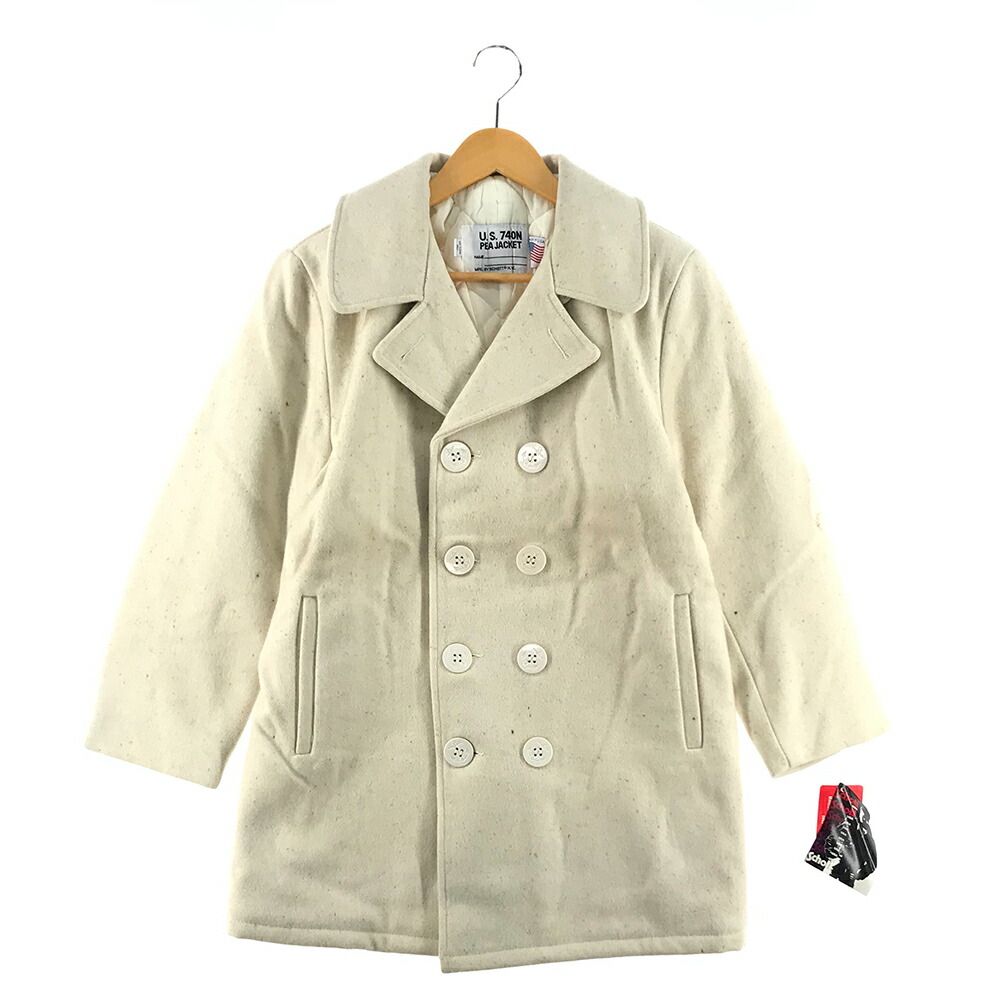 楽天市場】ショット Pコート サイズ表記 8 ホワイト Schott 未使用