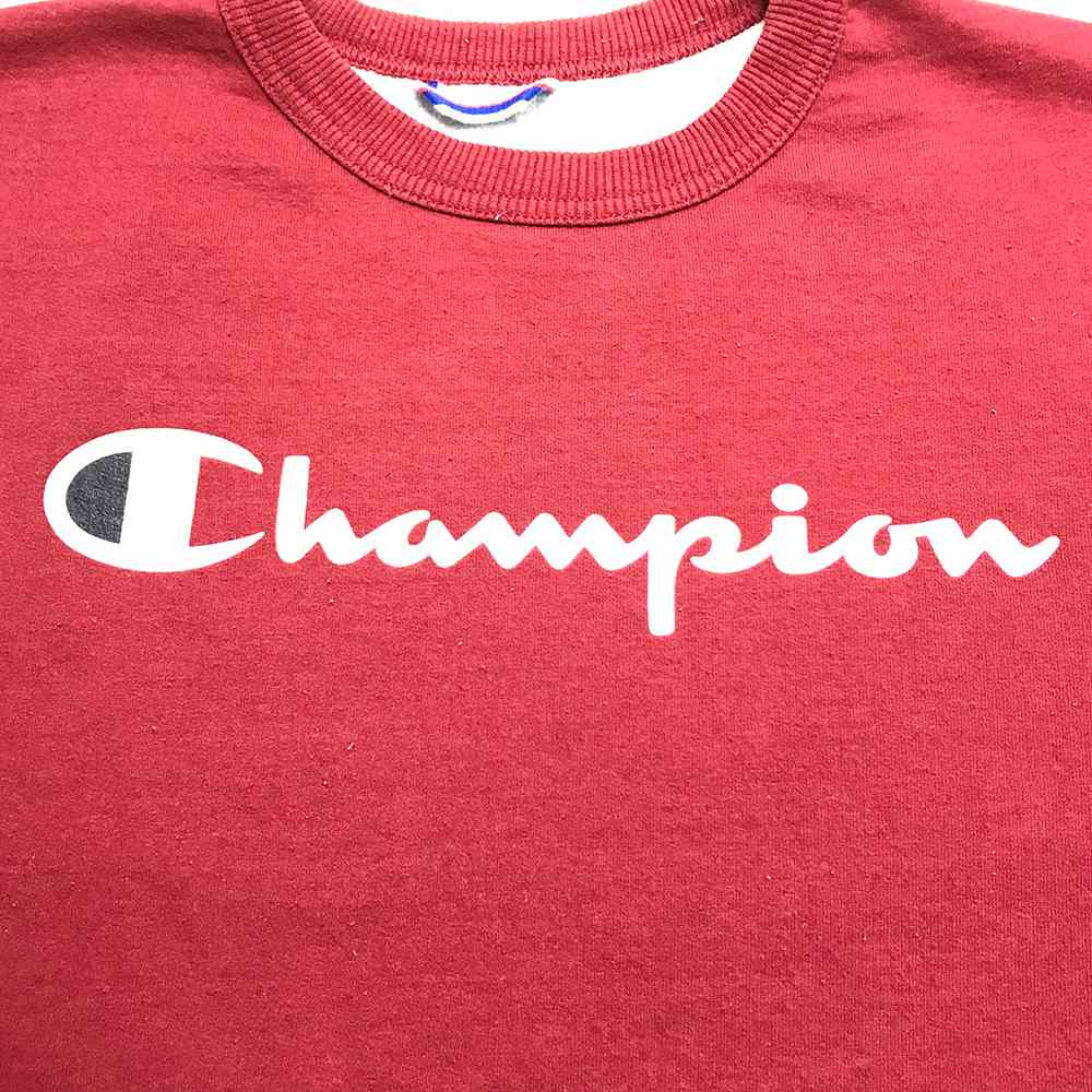 楽天市場 チャンピオン ロゴスウェット サイズ表記 M レッド Champion トレーナー 刺繍 赤 フロントロゴ 古着 中古 Wv2101 66 Wego Vintage Online Store