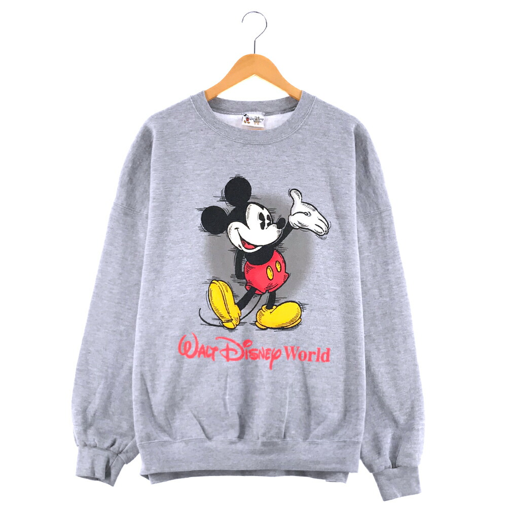 【希少デザイン】ウォルトディズニーワールド／スウェット　ビッグプリント　Sサイズ 古着 90s USA製 Walt Disney World 25周年 アニバーサリー