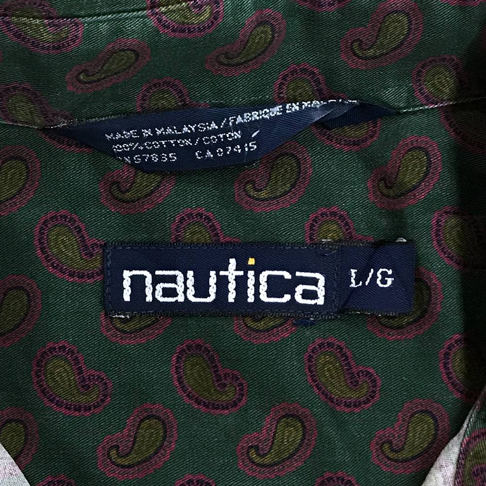【楽天市場】ノーティカ ブランドシャツ サイズ表記 L グリーン 緑 NAUTICA ペイズリー 総柄 古着【中古】wv1907-1349 柄