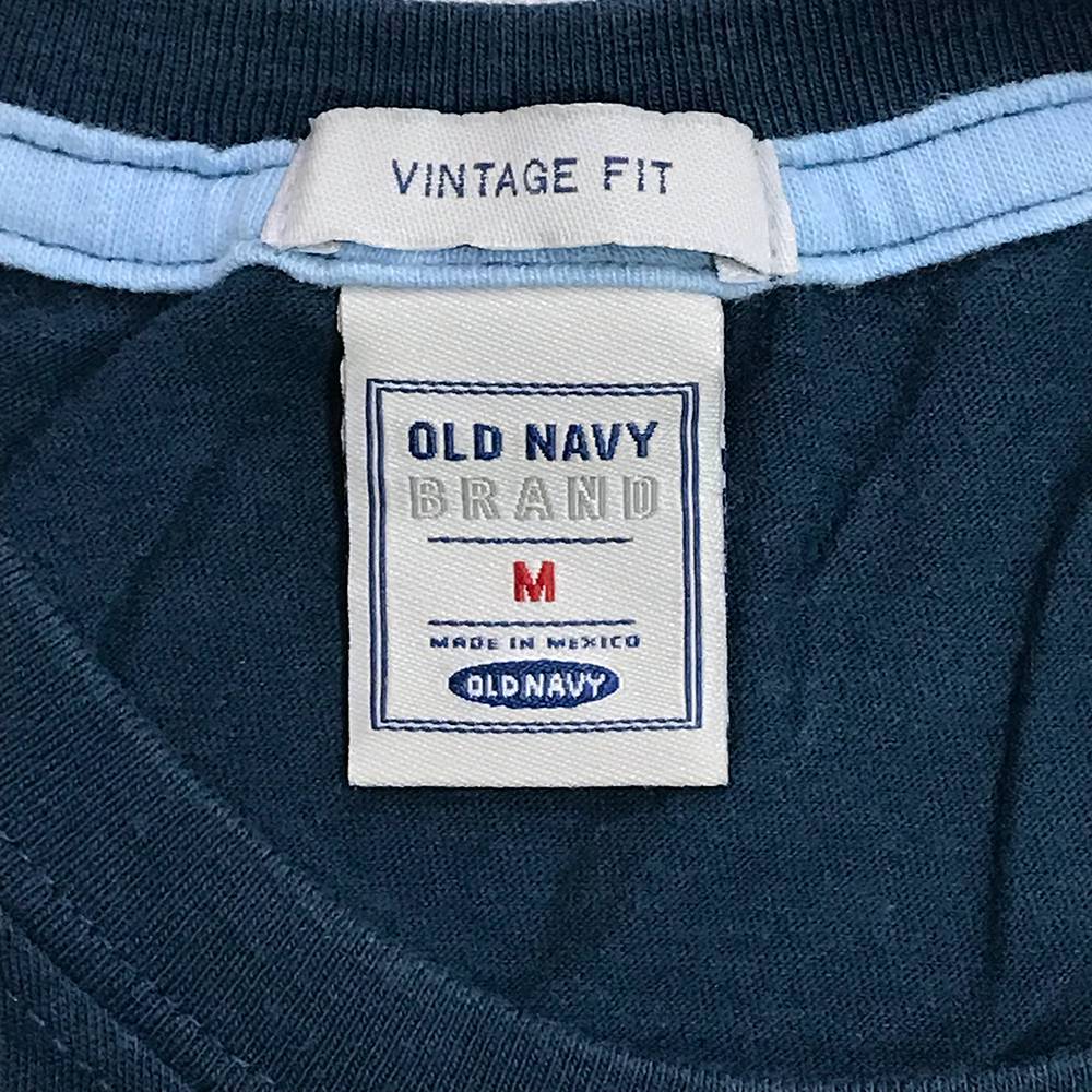 楽天市場 Old Navy 長袖ｔシャツ サイズ表記 M ブルー 青 プリント オールドネイビー ロンt カットソー 9876 古着 中古 Wv1907 1803 Wego Vintage Online Store