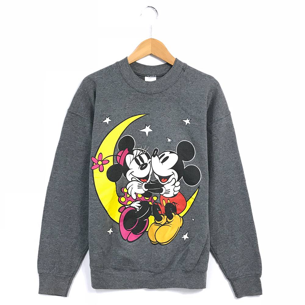 楽天市場 ミッキー キャラクタースウェット サイズ表記 L グレー ディズニー ミニー Disney Mickey Minnie ダークグレー キャラスウェ 古着 中古 Wv1907 0178 Wego Vintage Online Store