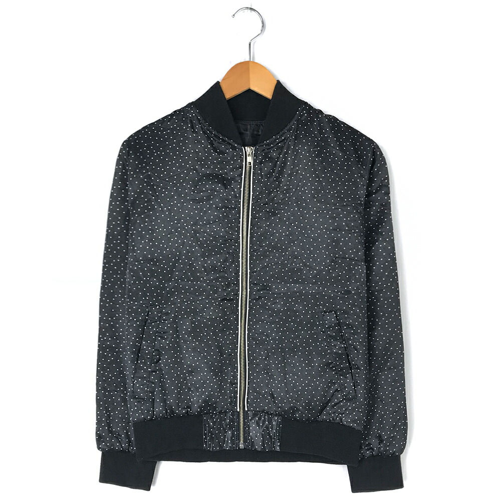 vintage ボンバーブルゾンジャケット モード ブラック/VW164 vintage ボンバーブルゾンジャケット モード ブラック/VW164