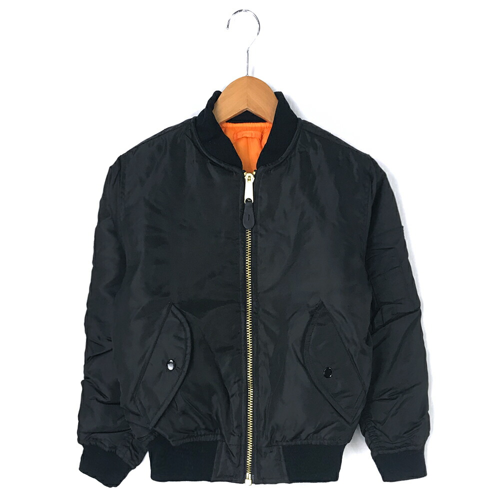 楽天市場】MA-1 ブラック アウター 防寒 ボンバージャケット ブルゾン