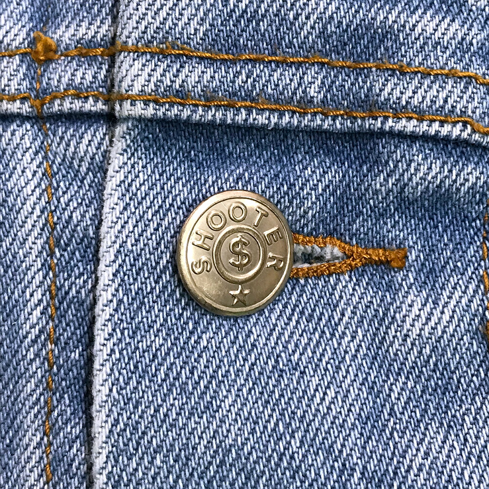 【楽天市場】SHOOTER BIGデニムジャケット ブルー シューター ビッグシルエット Gジャン ジージャン アウター 青 古着【中古