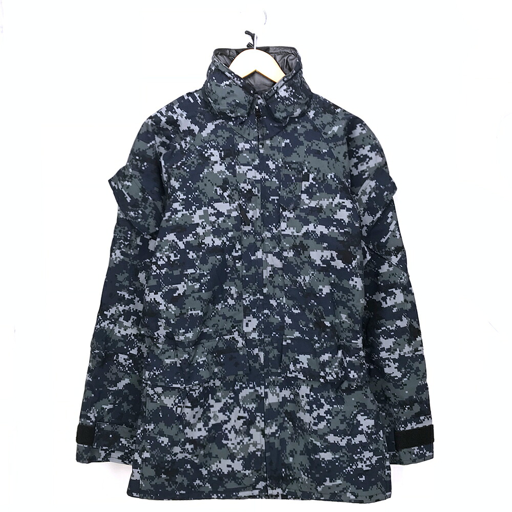 USN ミリタリージャケット サイズ表記 M マルチカラー マウンテンパーカー デジカモ デジタルカモ カモフラ 迷彩 アウター グレー ネイビー ブラック ミリタリー military 古着【中古】wv1912-0188｜WEGO VINTAGE ONLINE STORE