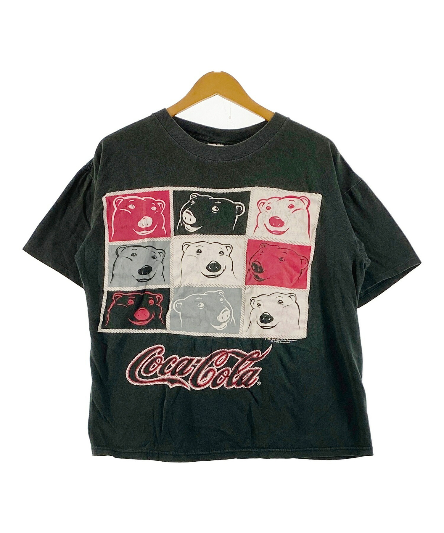 楽天市場】コカコーラ リメイク ショートTシャツ ブラック Coca Cola