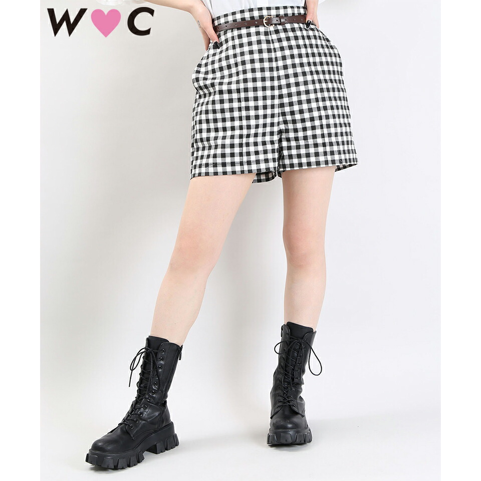 楽天市場 Sale50 Off ギンガムショートパンツ パンツ レディース ショートパンツ ショーパン チェック ギンガム ギンガムチェック Wc ダブルシー Wego ウィゴー Wego 楽天市場店