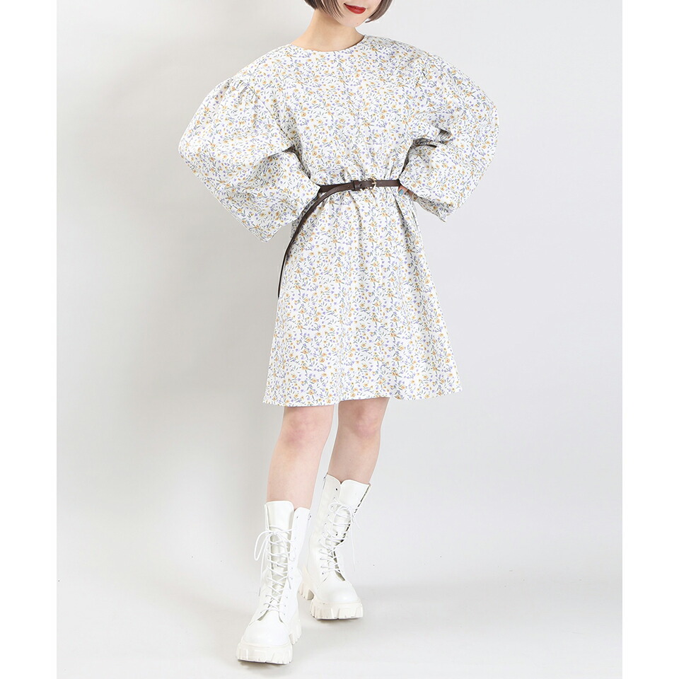 楽天市場 50 Off フラワーパターンワンピース ワンピース レディース ワンピ ミニ丈 ミニワンピース ミニワンピ フラワー 花柄 ボリュームスリーブ Wego ウィゴー Wego 楽天市場店