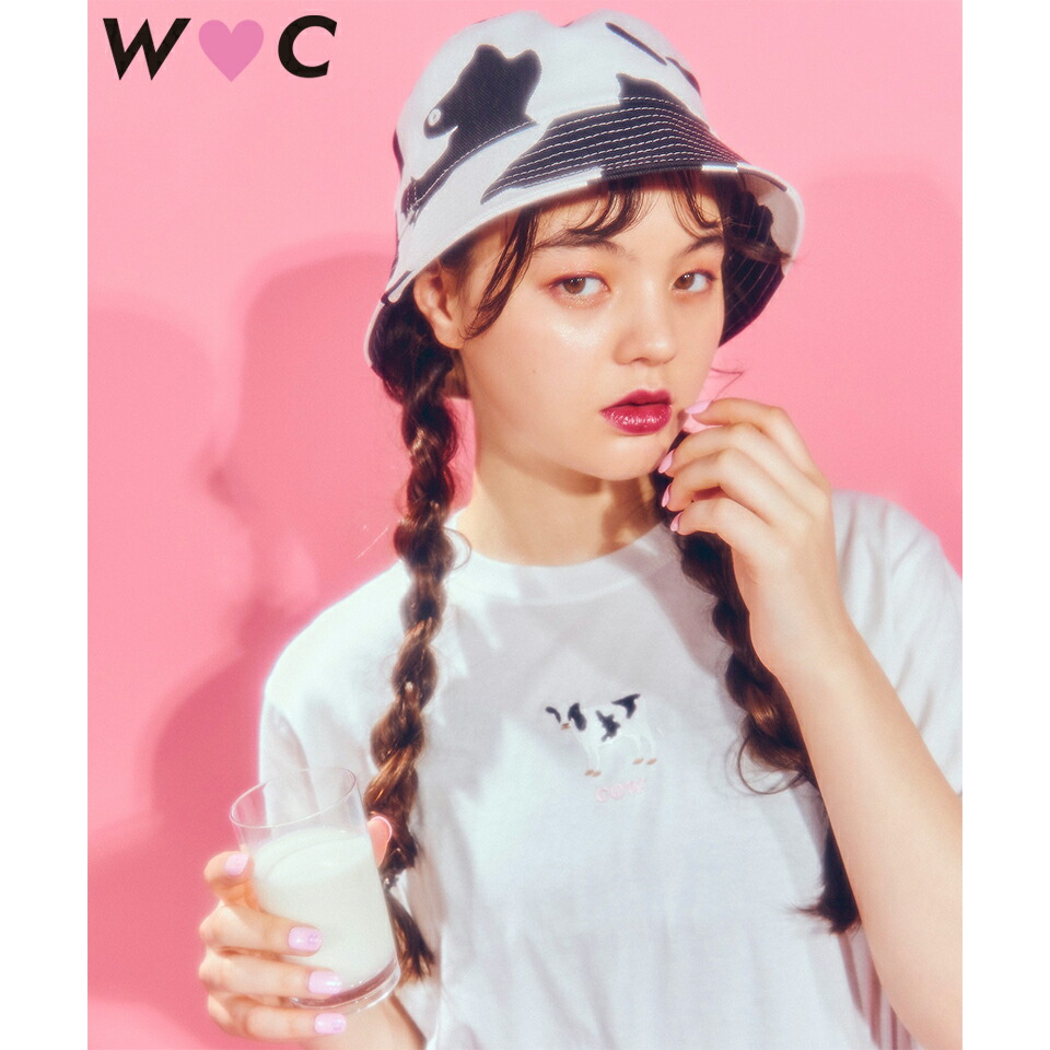 楽天市場 牛柄ツイルハット バケットハット レディース ハット 帽子 柄 Wc ダブルシー Wego ウィゴー Wego 楽天市場店