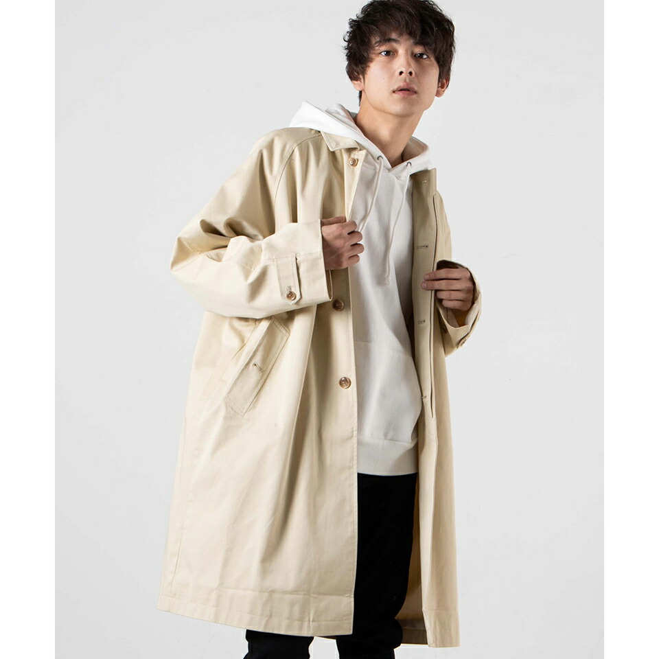 楽天市場 ツイルステンカラーコート コート メンズ アウター ロング Wego ウィゴー Wego 楽天市場店