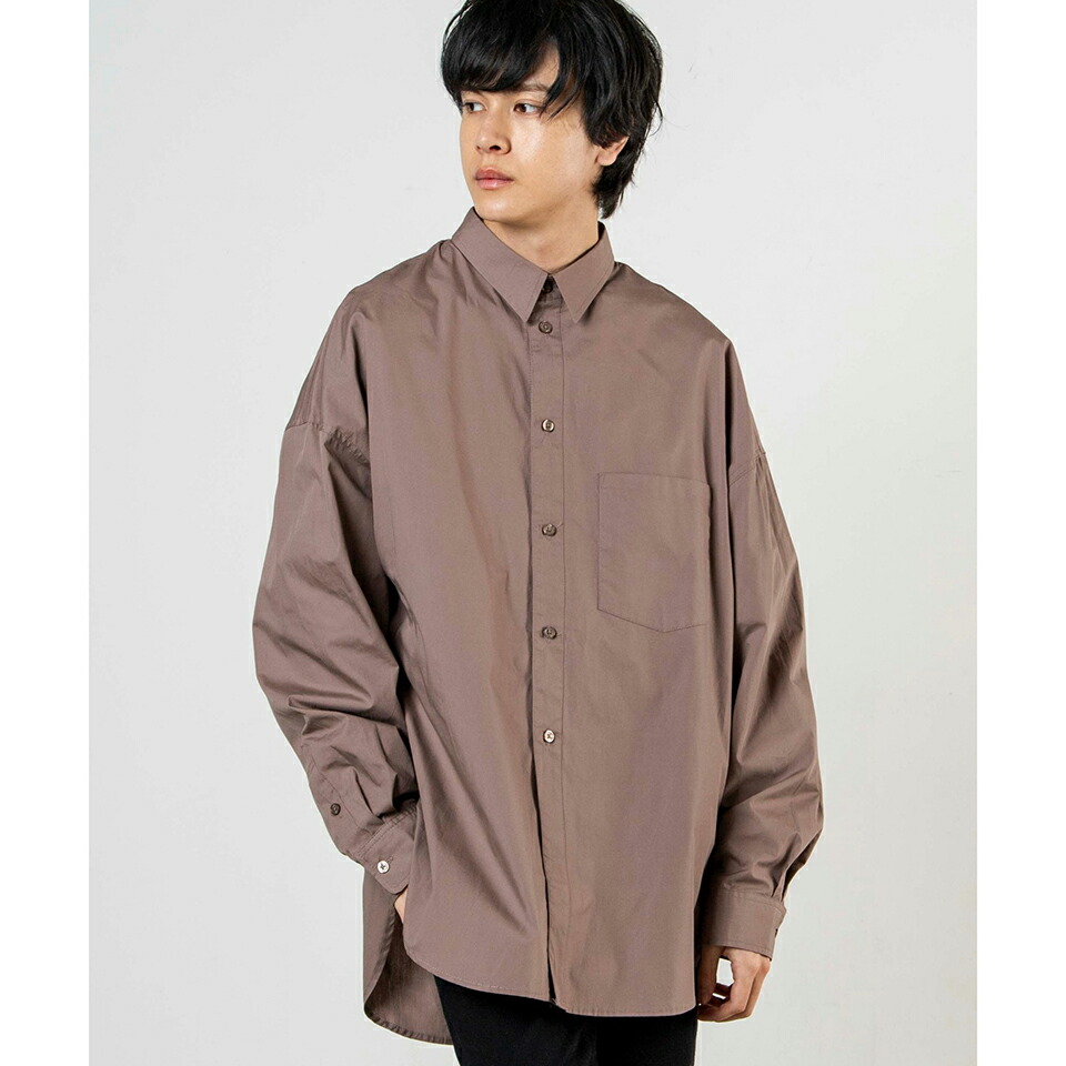 楽天市場 ブロードスリットシャツ シャツ メンズ レディース ユニセックス トップス 長袖 ブロードシャツ ロングシャツ ベーシック 白シャツ ビッグシルエット オーバーサイズ Wego ウィゴー Wego 楽天市場店