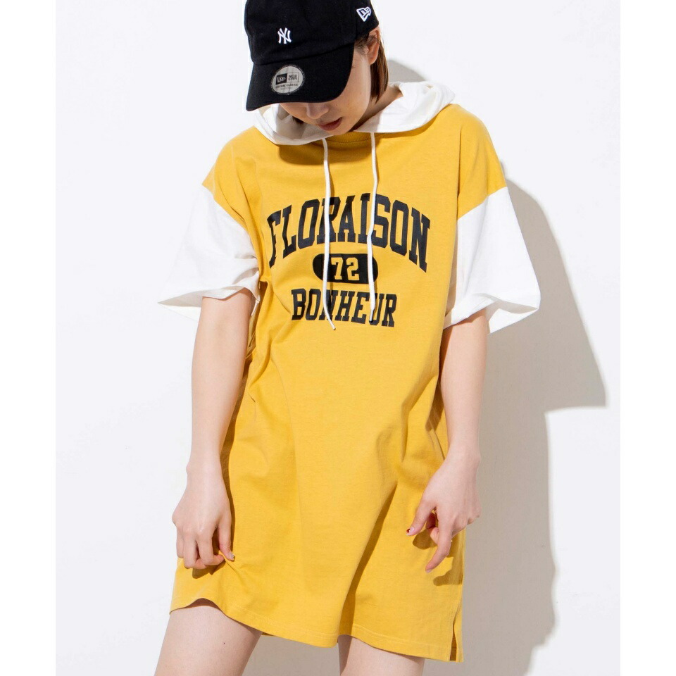 楽天市場 Sale33 Off フードレイヤードワンピース ワンピース レディース 半袖 フード トレーナー レイヤード カジュアル Wegoウィゴー Wego 楽天市場店