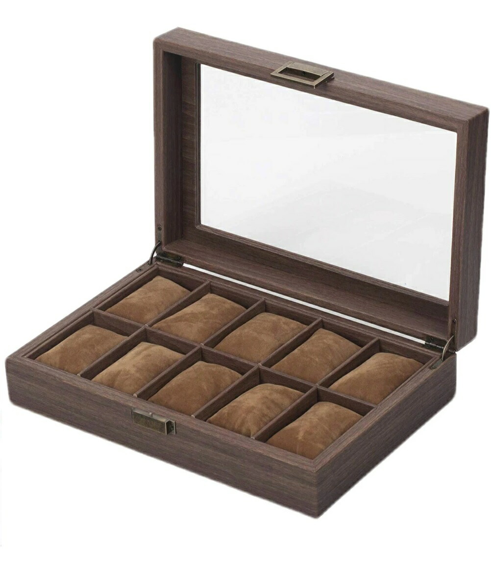 楽天市場】木目PU 腕時計収納ケース 腕時計収納ボックス コレクション