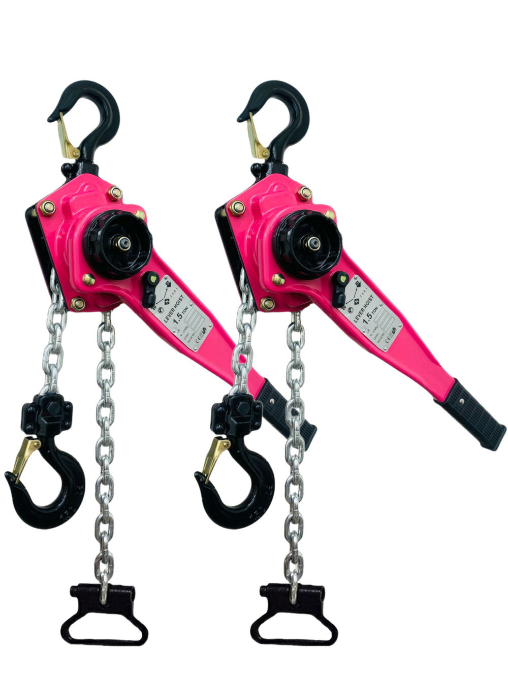 新ひな形【1年引きうける】【相応う】2台 生き肝ホイスト 1.5TON 1.5t 1500kg チェーン店1.5m（Lever Hoist）チェーン店ホイスト 手動式 荷締機 荷総締め 荷総締め機 生き肝立ちはだかる  万力 チェーン店 ガッチャ チェンブロック チェーンブロックチェーンレバー 高品質 公許済み生産物