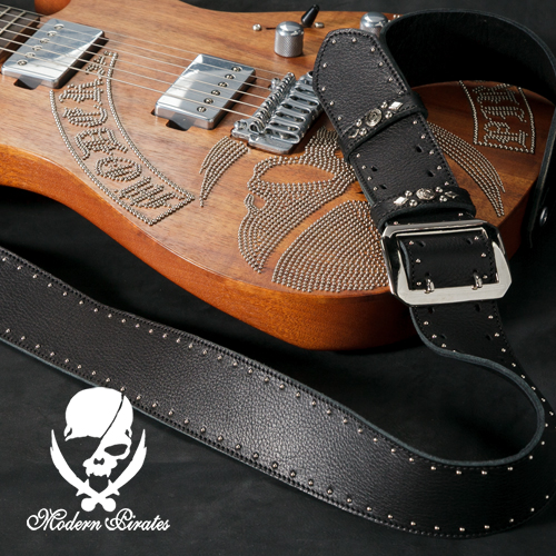 【楽天市場】50mm Width Soft Leather Guitar Strap/HISASHI Mark 