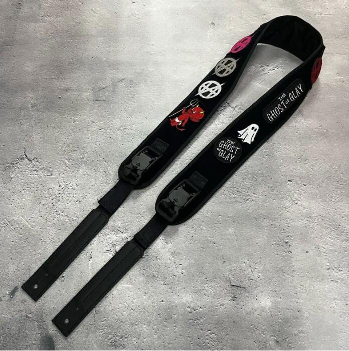 【 62mm wide Velcro Type Guitar Strap 】（HISASHI Model)