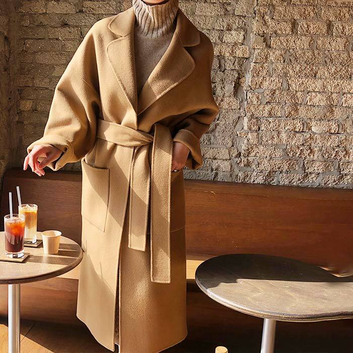 新作 エコウールオーバコート ロングコート レディース ビッグコート ロング身丈 チェスターコート オーバー号アウター ウインドブレーカーコート 襟附き添い ロング丈 通勤 乙コート 傾向 駱駝 黒いこと 到達回し 極大サイズ Xs S M L Xl 2xl 3xl 4xl うっそうたる 秋冬