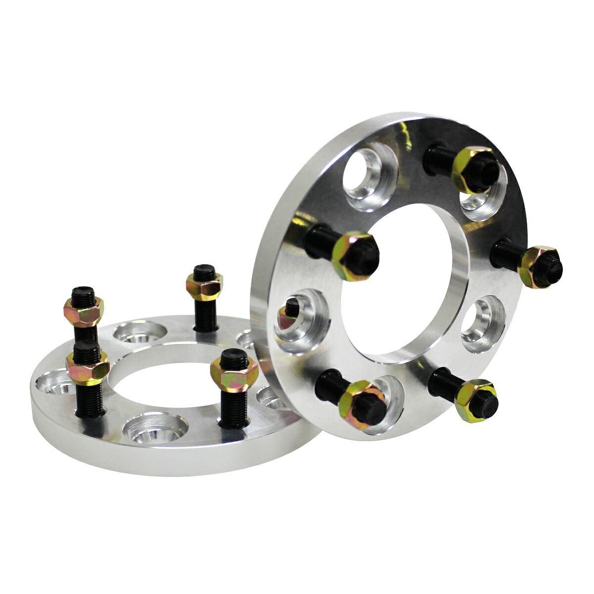 Durax ワイドトレッドスペーサー ワイトレ スペーサー ホイールスペーサー厚さ 40mm  2枚セット ワイトレ ツライチ仕様に 選べる2色 シルバー 銀 ブラック 黒