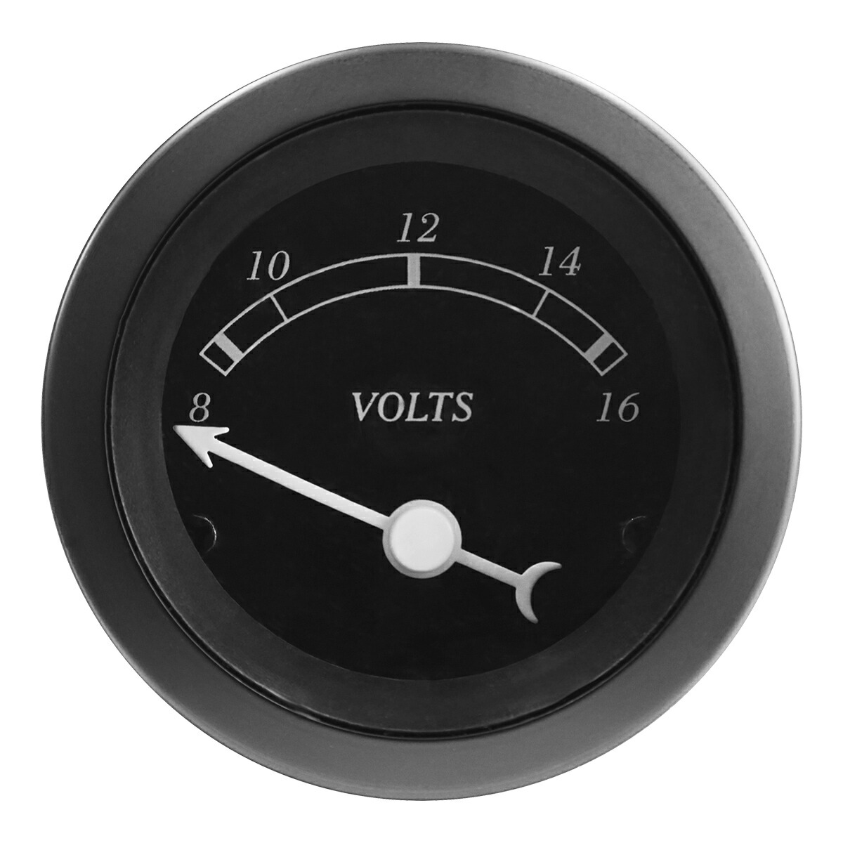 オートゲージ 電圧計 52Φ AMシリーズ ホワイト/ブラック メーター LED autogauge 52mm ドレスアップ 車 改造 AM27VO