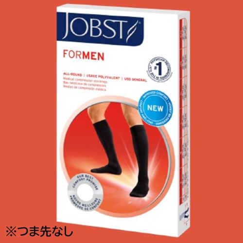 【マラソン限定！3点購入でポイント10倍！※要エントリー】【弾性ストッキング】川本産業(カワモト) ジョブスト フォーメン20 ハイソックス ソフトフィット つま先なし ブラック XL 1足(2本入) JP-FM21K5B