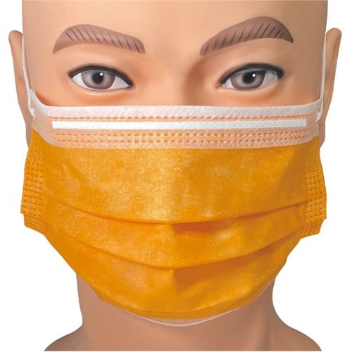【法人様限定/メーカー直送品/ケース/代引不可】ファーストレイト フィット使いきりマスク236 レギュラーサイズ 95×175mm オレンジ 50枚/箱×50箱入 FR-236