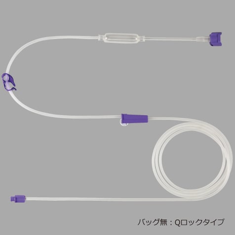 【新規格】JMS フレゼニウス Amikaポンプ用経腸栄養セット バッグ無 DEHPフリー Ｑロックタイプ 10セット&times;10箱入 JF-3YP30AQ1 ISO80369-3｜wel-senseショップ店