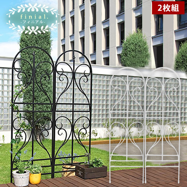 楽天市場】アイアンフェンス スリムタイプ オールドシャトーフェンス 幅36×高さ156cm 2枚組 スチール製 OC003SL-2P : わくわく生活
