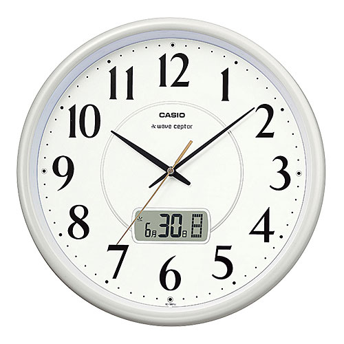 楽天市場 Casio カシオ 日付曜日表示電波時計 Ic 1001j 9jf 掛け時計 わくわく生活