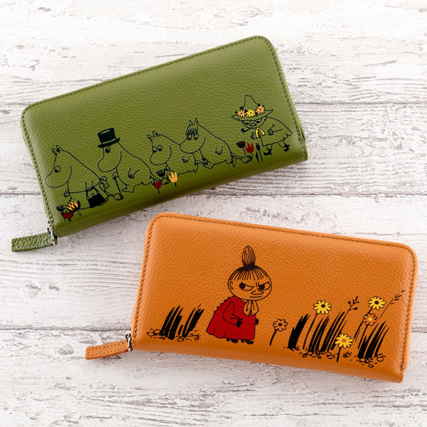 ムーミンと仲間たち しあわせの森 高級ヌメ革製 長財布 MOOMIN ムーミン ムーミンと仲間たち しあわせの森 高級ヌメ革製 長財布 MOOMIN