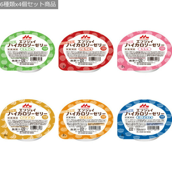 【森永乳業】 【クリニコ】 エンジョイ小さなハイカロリーゼリー　いろいろセット（6種×4個） / 0651891 【定番在庫】即日・翌日配送可 【介護用品】福祉/介護用品/介護食/ゼリー/高カロリー/高エネルギーなので食事が大変な方にも【通販】 4,070円