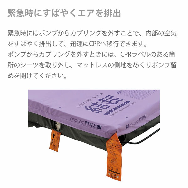 パラマウントベッド エアマットレス ここちあ結起3D レギュラー 幅83cm ...