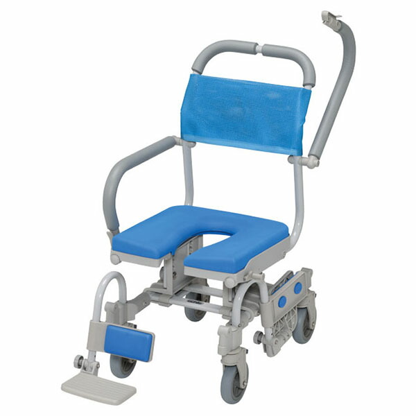 ウチヱ シャワーラク4輪自在v Swr152 送料実費 返品 メーカー直送 交換不可 代引不可 U型シート