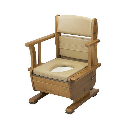 【ウチヱ】さわやかチェアPT　肘掛け自在タイプ / 8220【メーカー直送】※返品・交換不可※代引不可※【介護用品】木製ポータブルトイレ【通販】｜福祉・介護用品　ゆい