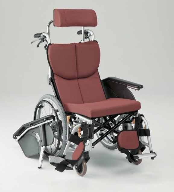【松永製作所】 オアシスR自走車いす OS-11TRSP （V-1・B-61) 枕パイプ：ストレート金具 枕：BJ-B \u003d受注生産\u003d \u003d非課税\u003d 【メーカー直送】※返品・交換不可※代引不可※ 【介護用品】車椅子/車いす/イス/高齢者/在宅/施設【通販】