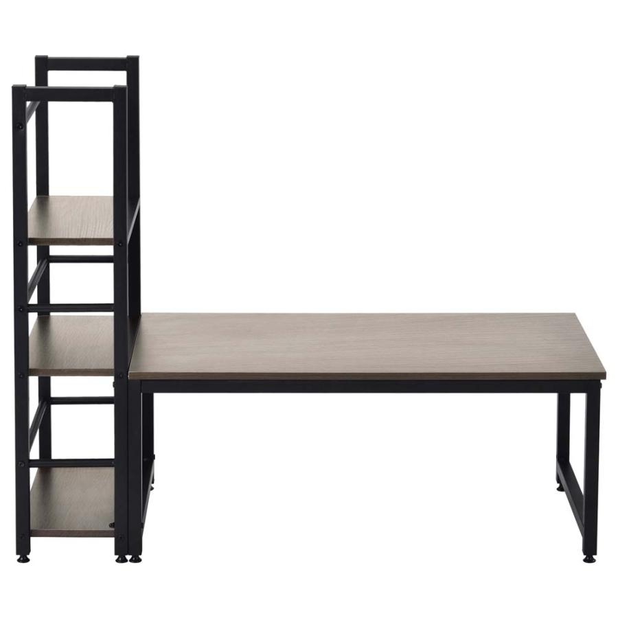 楽天市場】【新品登場】パソコンデスク 3段シェルフ付 PCデスク 机