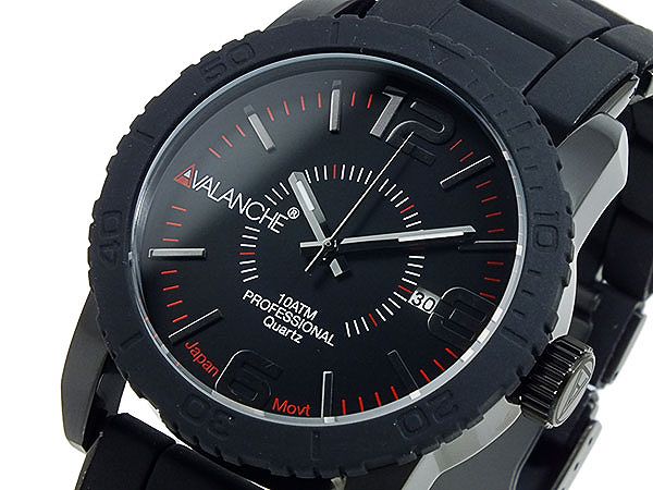 【楽天市場】送料無料 AVALANCHE アバランチ 腕時計 メンズ Men's 時計 ブラック 黒 人気 ブランド アバランチ腕時計