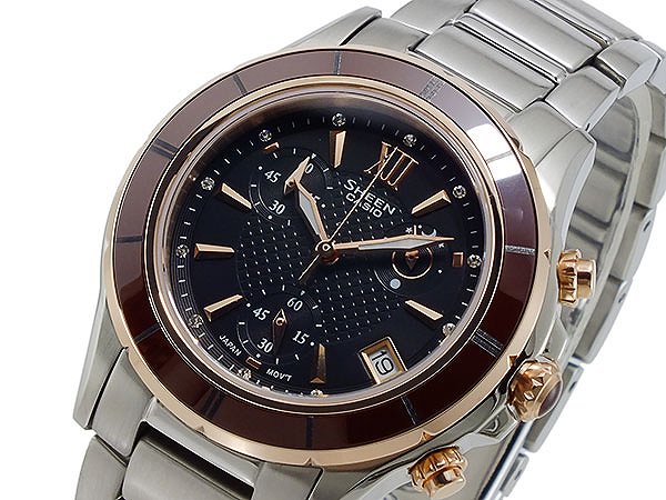 最終値下げ Casio カシオ Sheen シーン 腕時計 レディース 時計 ブラック シルバー ステンレス She 5516sg 5a Casioシーン カシオシーン レディス ウォッチ Watch かわいい 人気 ブランド ランキング 女性 プレゼント バーリントン 限定製作 Cverano Edu Ec