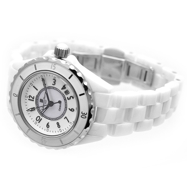 【楽天市場】サルバトーレマーラ 腕時計 レディース Salvatore Marra SM15151-WHA セラミック ベルト ホワイト 白