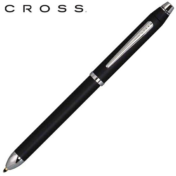 クロス 2色 ボールペン 黒 赤 シャーペン 0.5mm CROSS マルチペン 複合ペン Tech3 テックスリー NAT0090-3ST ブラック 黒 シルバー CROSSマルチペン 人気 ブランド 入学祝い 進学祝い 就職祝い 男性 女性 誕生日 記念日 ギフト プレゼント