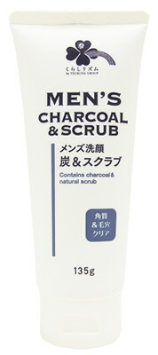 楽天市場 くらしリズム 熊野油脂 メンズ 炭 スクラブ 洗顔フォーム 135g 角質 毛穴クリア ドラッグストアウェルネス