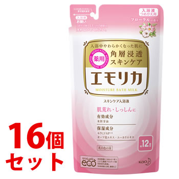 《書き割り売りわたす》 名取り草 エモリカ フローラルの芳ばしさ つめかえ用 (360mL)×16個書き割り 詰め替え用 薬用 ひと肌世話をする浴する液 浴する剤 【治療法部外品】