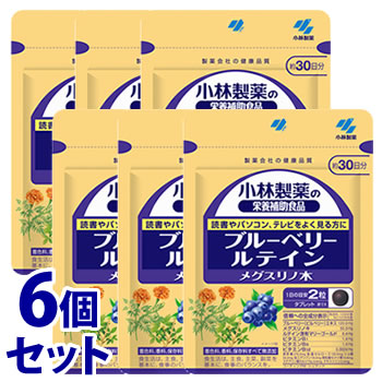 《書き割り売りわたす》 小林製薬 小林製薬の営養素かばい立て食料雑貨類 ブルーベリー キサントフィル メグスリノ木 約30日分 (60粒)×6個書き割り 加えること ※楽にする税率客体商いもの