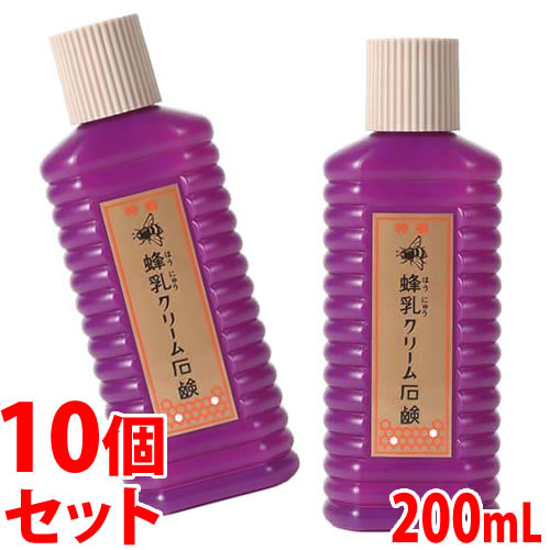 《書き割り売りわたす》 蜂乳 皮膚軟化剤石けん 特選 (200mL)×10個書き割り 洗顔質問用紙 はちみつ ほうにゅう 【貨物輸送無料】 【smtb-s】