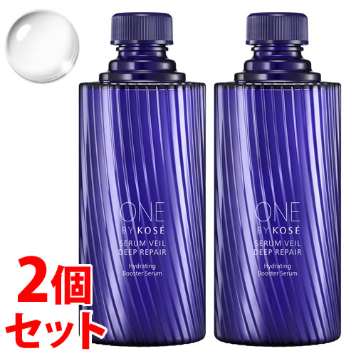 《セット販売》　コーセー ONE BY KOSE セラムヴェール ディープリペア 付けかえ用 ラージサイズ (120mL)×2個セット 薬用導入美容液 ワンバイコーセー レフィル　【医薬部外品】