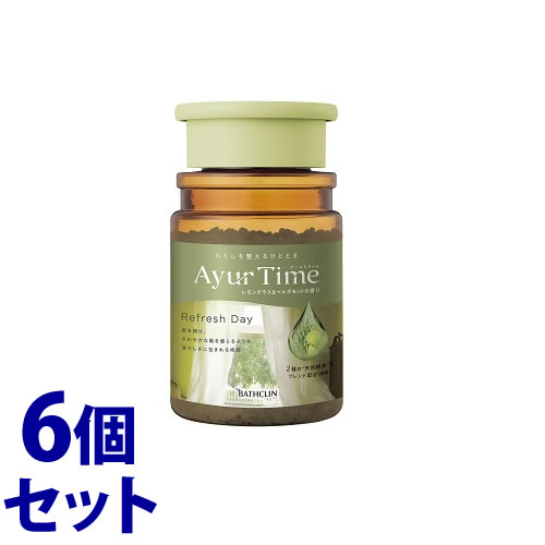 《セット販売》　バスクリン アーユルタイム リフレッシュデイ ボトル (520g)×6個セット バスソルト 入浴剤