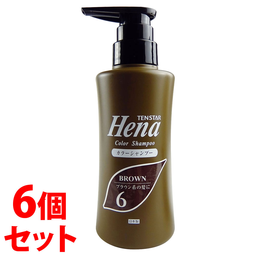 《セット販売》　三宝 テンスター カラーシャンプー 6 ダークブラウン (300mL)&times;6個セット カラーシャンプー ノンシリコンシャンプー｜ドラッグストアウェルネス