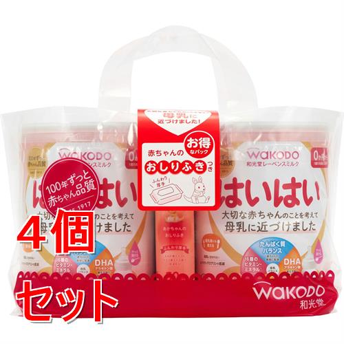 《セット販売》和光堂　レーベンスミルク　はいはい　（８１０ｇ　２個パック）×４個セット　防災　備蓄　※軽減税率対象商品