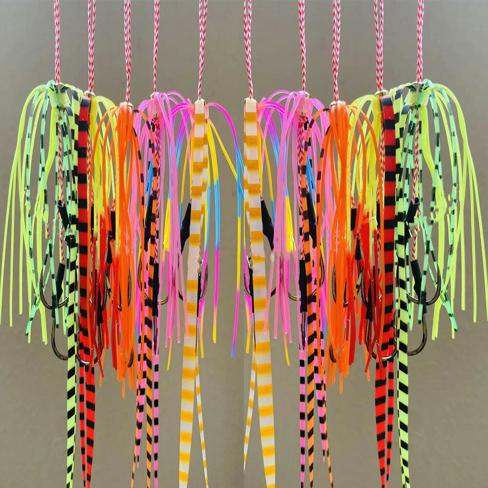 楽天市場】タイラバ ネクタイ スカート ダブルフック付 全8色 鯛ラバ